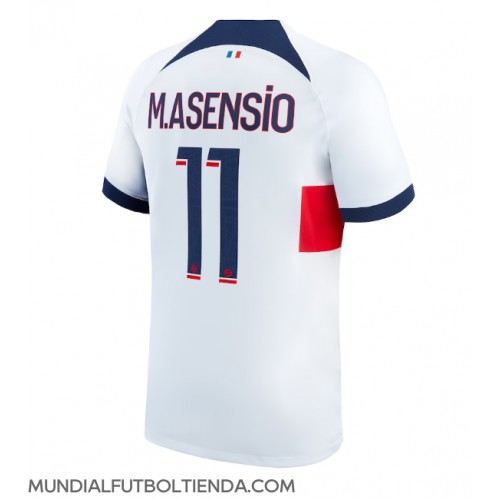 Camiseta Paris Saint-Germain Marco Asensio #11 Segunda Equipación Replica 2023-24 mangas cortas